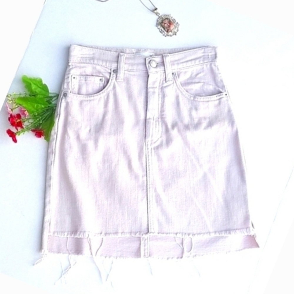 WILFRED FREE Pink Jean Skirt
